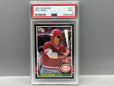 1985 Donruss Pete Rose #641 PSA Mint 9