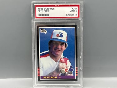 1985 Donruss Pete Rose #254 PSA Mint 9