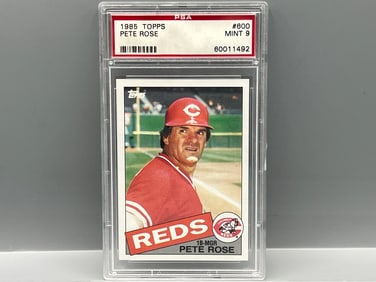 1985 Topps Pete Rose #600 PSA Mint 9