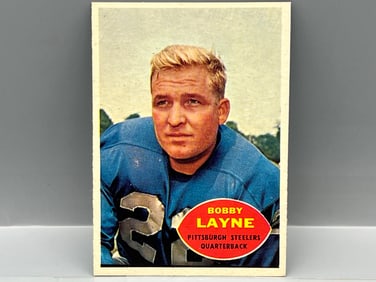 1960 Topps #93 Bobby Layne (HOF) - Steelers - Sharp