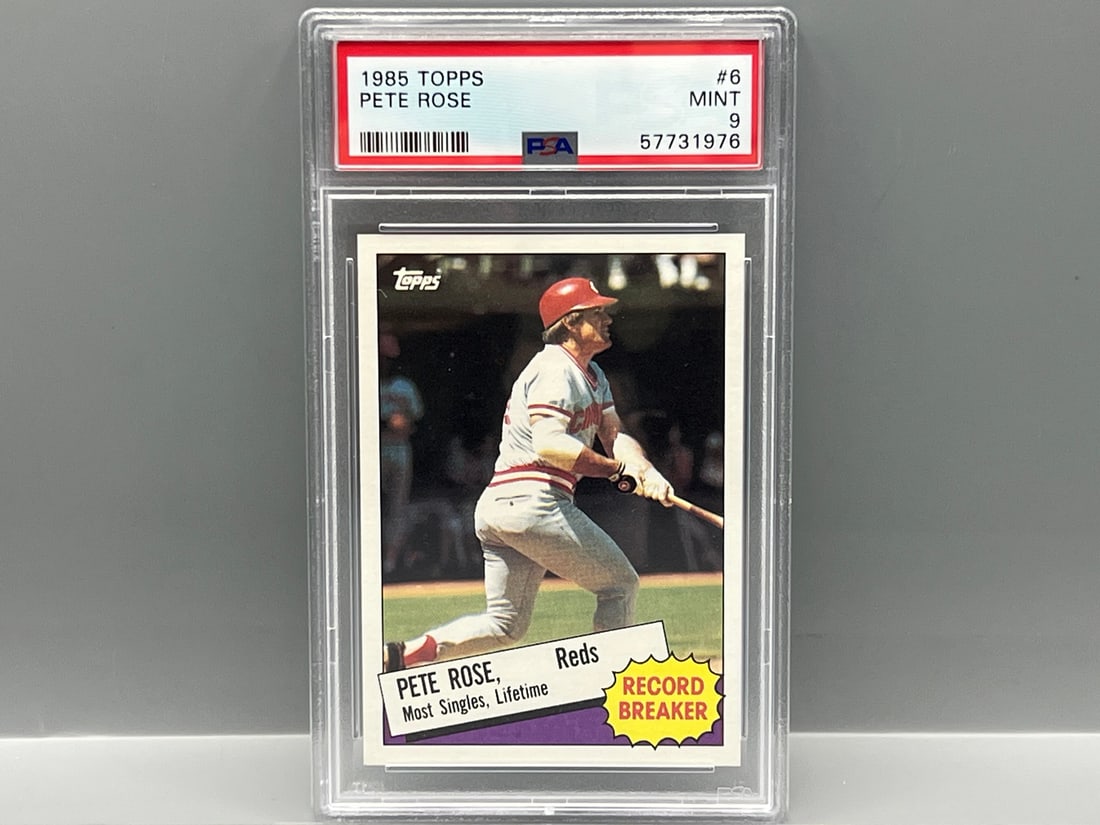1985 Topps Pete Rose #6 PSA Mint 9 (1 of 2)