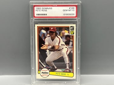 1982 Donruss Pete Rose #168 PSA Gem Mint 10