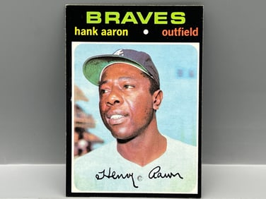 1971 Topps #400 Hank Aaron (HOF) - Braves - Measures narrow