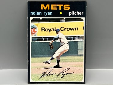 1971 Topps #513 Nolan Ryan (HOF) - Mets - Measures narrow