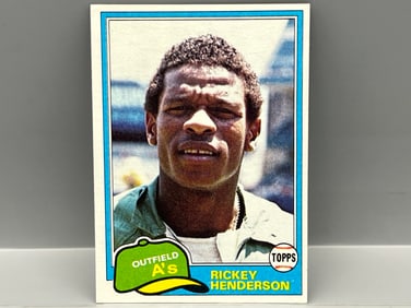 1981 Topps Rickey Henderson 2nd Year #261