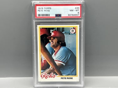 1978 Topps Pete Rose #20 PSA NM-MT 8