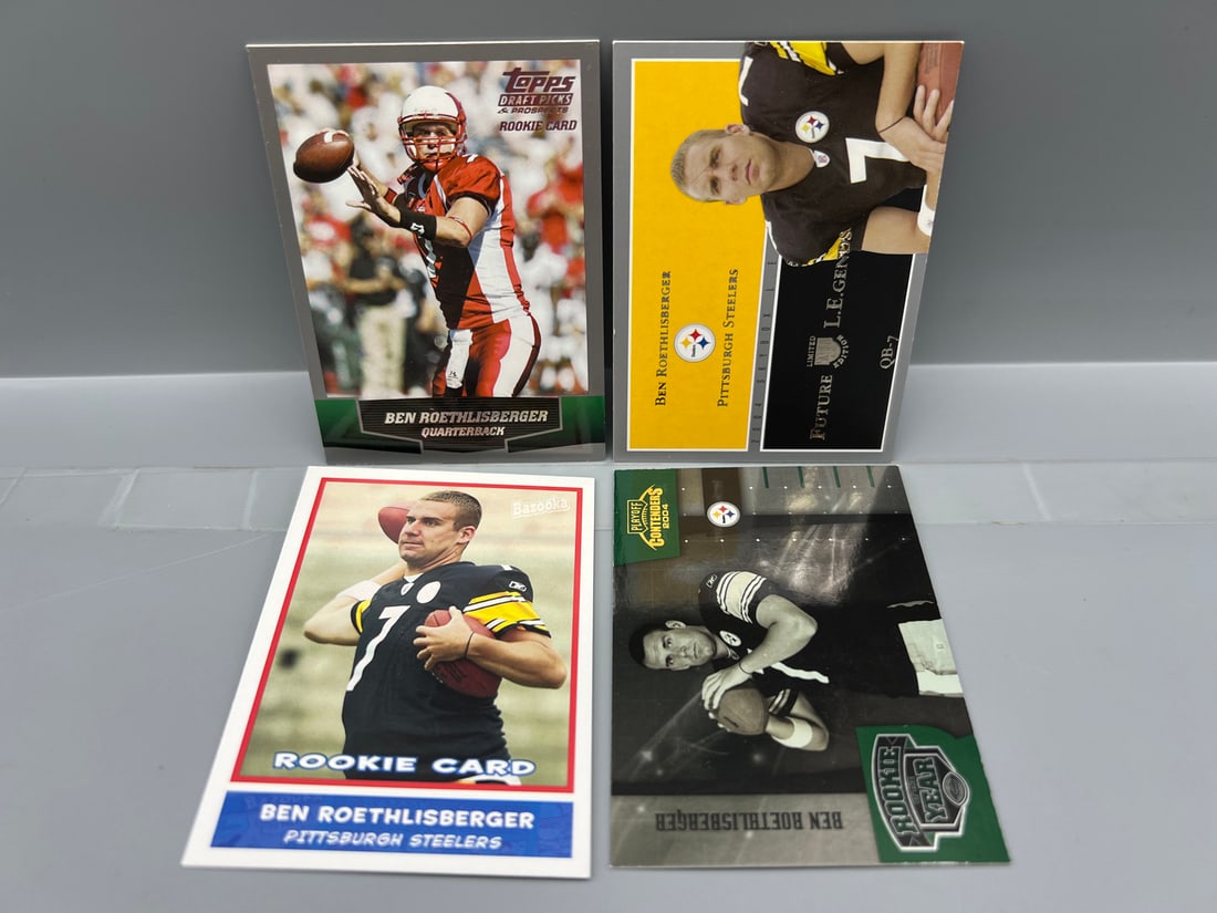 2004 Ben Roethlisberger Rookie Cards Lot of 4 (1 of 2)