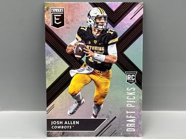 2018 Panini Elite Draft Picks #103 Josh Allen RC - Wyoming/Buffalo Bills