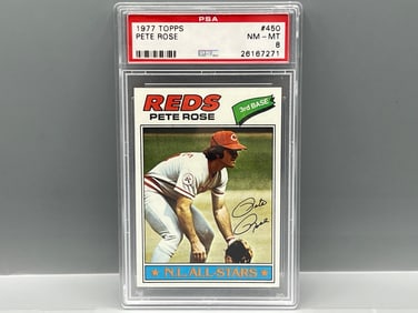 1977 Topps Pete Rose #450 PSA NM-MT 8
