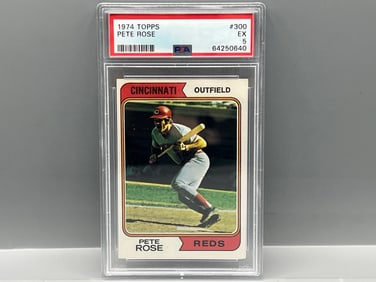 1974 Topps Pete Rose #300 PSA EX 5