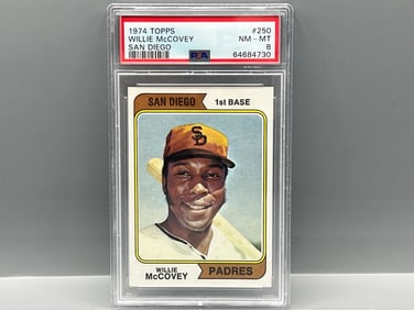 1974 Topps Willie McCovey San Diego #250 PSA NM-MT 8
