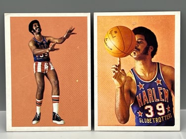 1971 Fleer Harlem Globetrotters Frank Stephens #50 & #51