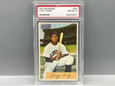 1954 Bowman Larry Doby #84 PSA NM-MT 8