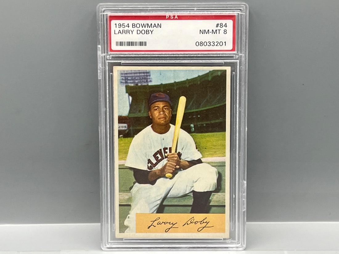 1954 Bowman Larry Doby #84 PSA NM-MT 8 (1 of 2)