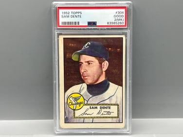 1952 Topps Sam Dente #304 PSA GD 2 (MK)