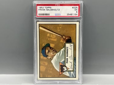 1952 Topps Frank Baumholtz #225 PSA EX 5