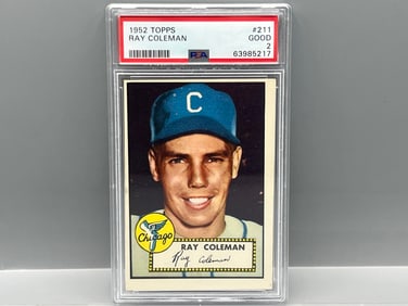 1952 Topps Ray Coleman #211 PSA GD 2