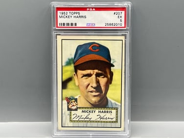 1952 Topps Mickey Harris #207 PSA EX 5