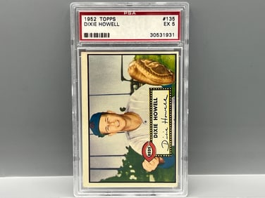 1952 Topps Dixie Howell #135 PSA EX 5
