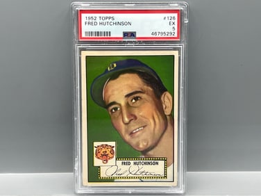 1952 Topps Fred Hutchinson #126 PSA EX 5