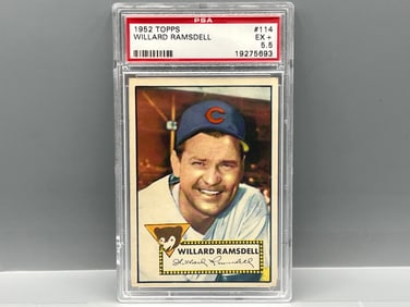 1952 Topps Willard Ramsdell #114 PSA EX+ 5.5