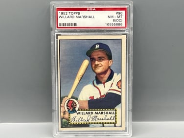 1952 Topps Willard Marshall #96 PSA NM-MT 8 (OC)