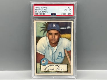 1952 Topps Ferris Fain #21 PSA VG-EX 4