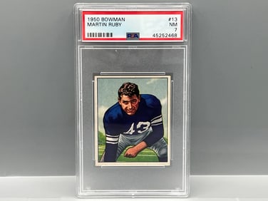 1950 Bowman Martin Ruby RC #13 PSA NM 7