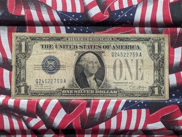 1928 A Series $1.00 Silver Certificate Funny Back