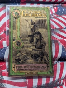1/2000th Troy Oz. 24k PURE GOLD 2025 1/2 Dollar Florida Goldback