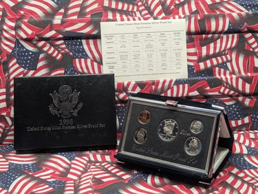 1998-S U.S. Mint Premier Silver Proof Set in OGP w/ COA