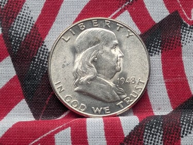 *GEM BU* 1948-D Franklin Silver Half Dollar