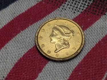 1851 Type 1 90% GOLD Dollar