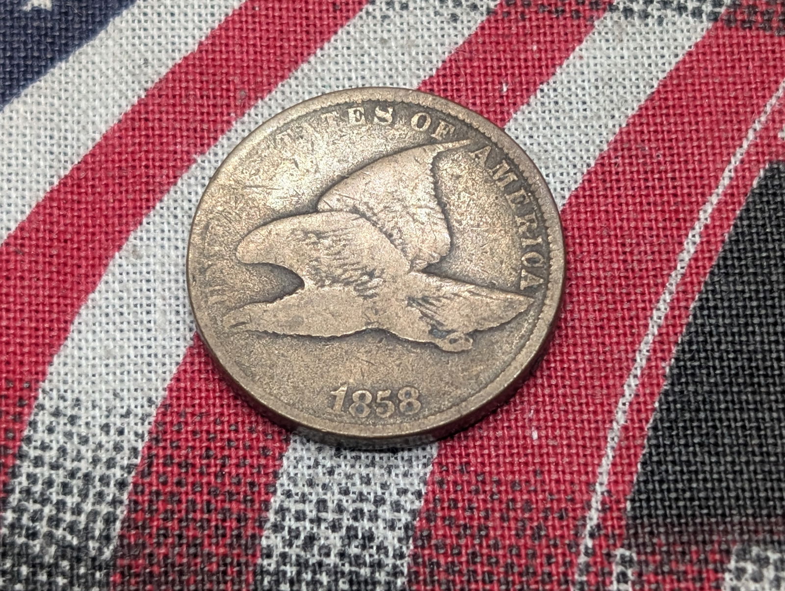 1858 Flying Eagle Cent *GOOD/VG* (1 of 2)