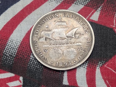 1893 Columbian Exposition Silver Half Dollar