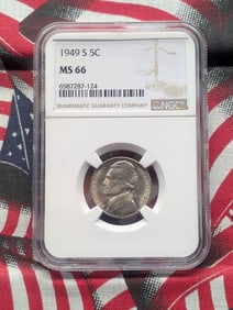 1949-S Jefferson Nickel - NGC MS66