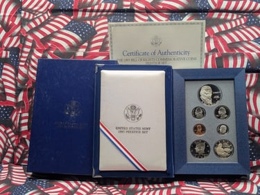 1993-S U.S. Mint Prestige Set in OGP w/ COA - Bill of Rights Commem Silver Dollar