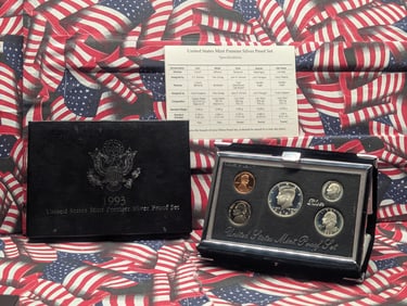 1993-S U.S. Mint Premier Silver Proof Set in OGP w/ COA