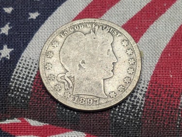 *GOOD+* 1897-S Barber Silver Quarter