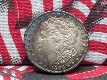 *GEM BU - MONSTER TONED* 1886 Morgan Silver Dollar