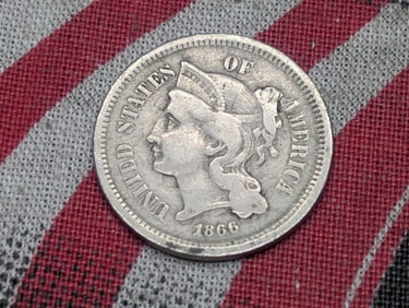 1866 Three Cent Nickel