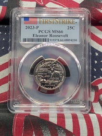 2023-P Eleanor Roosevelt Quarter PCGS MS66