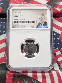 2022-P Roosevelt Dime NGC MS67 FT