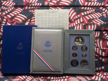 1986-S U.S. Mint Prestige Set in OGP w/ COA - Statue of Liberty Commem Silver Dollar