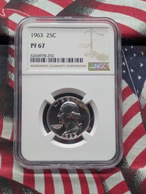 1963 Washington Quarter NGC PF67