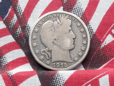 *VG+* 1915 Barber Silver Half Dollar