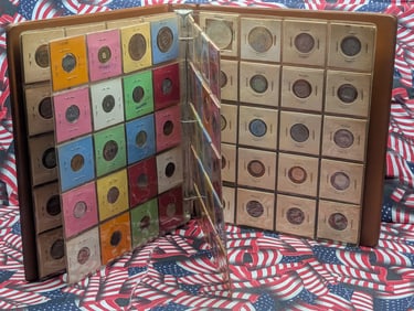 Large Collection of Various Vintage World Coins in Collector's Binder - Including Silver!!
