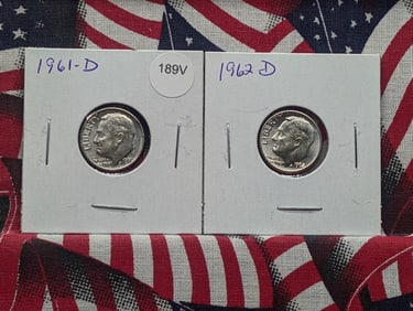 1961-D & 1962-D Roosevelt Dimes