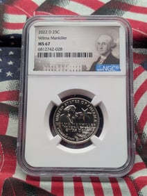 2022-D Wilma Mankiller Quarter NGC MS67