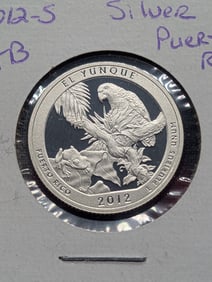 2012-S America the Beautiful Silver Quarter Puerto Rico